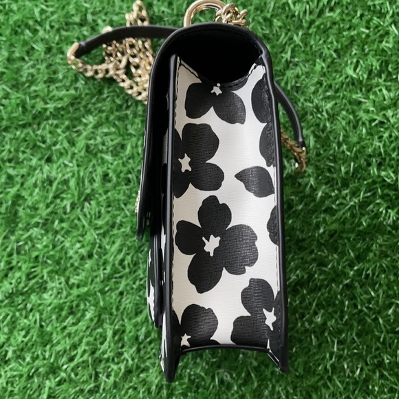 Kate Spade remi graphic blooms flap chain crossbody - Picture 2 of 16